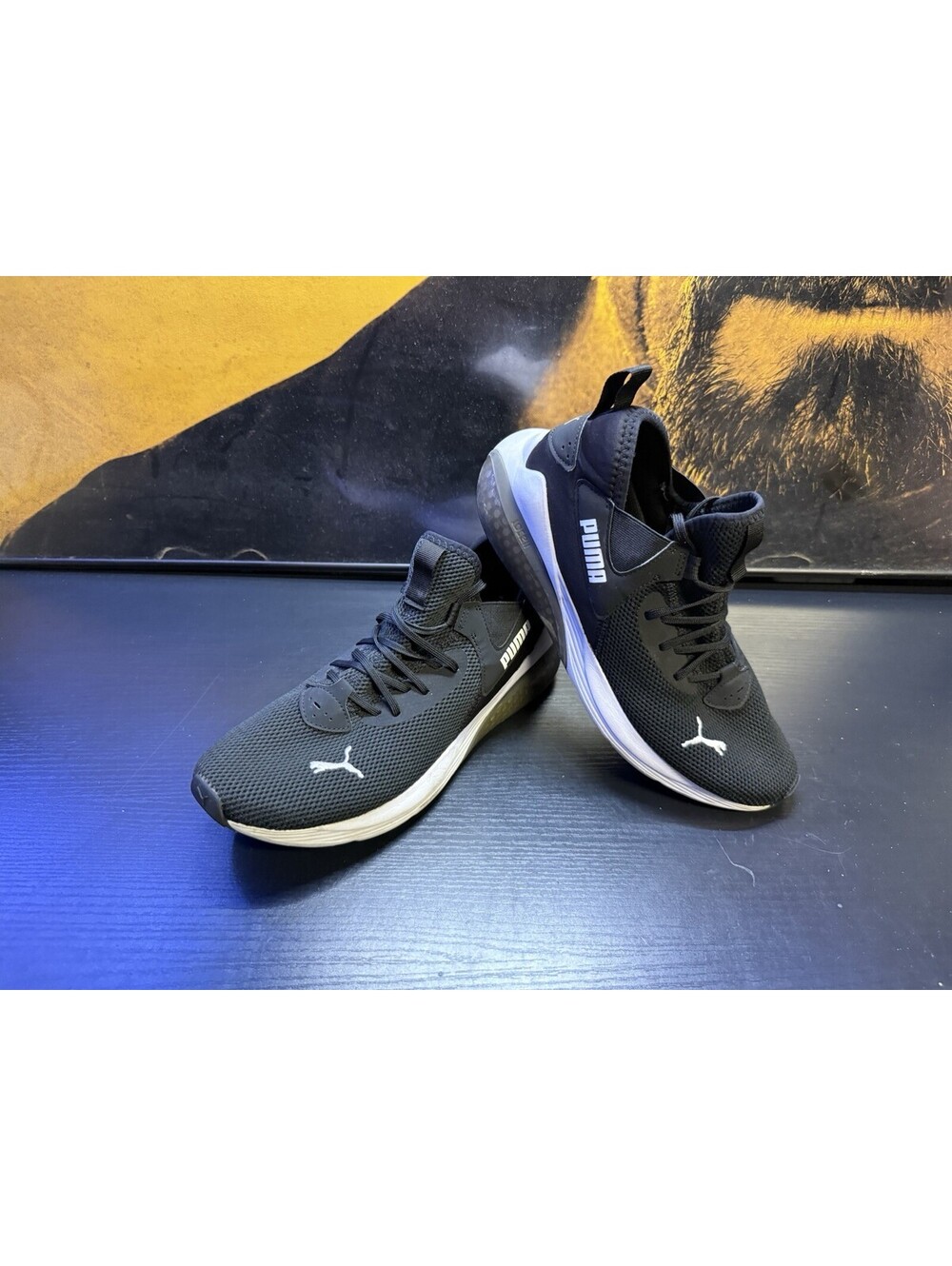 PUMA Cell Vive Evo Black White 376105-03 Men’s Size 9.5 Running Shoes